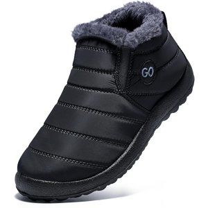 Boots Warm Ankle Waterproof Comfortable Slip On Fur Winter Shoes for Women